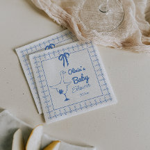 Handgezeichnete Alberne Gänse Babydusche