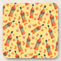 Handgezeichnete Aperol Spritz Cocktail Stunden Unt