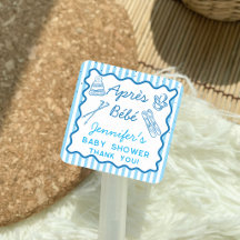 Handgezeichnete Après Bébé Après-Ski-Jungen-Baby-P