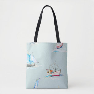handgezeichnete Aquarellbilder für Segelboote