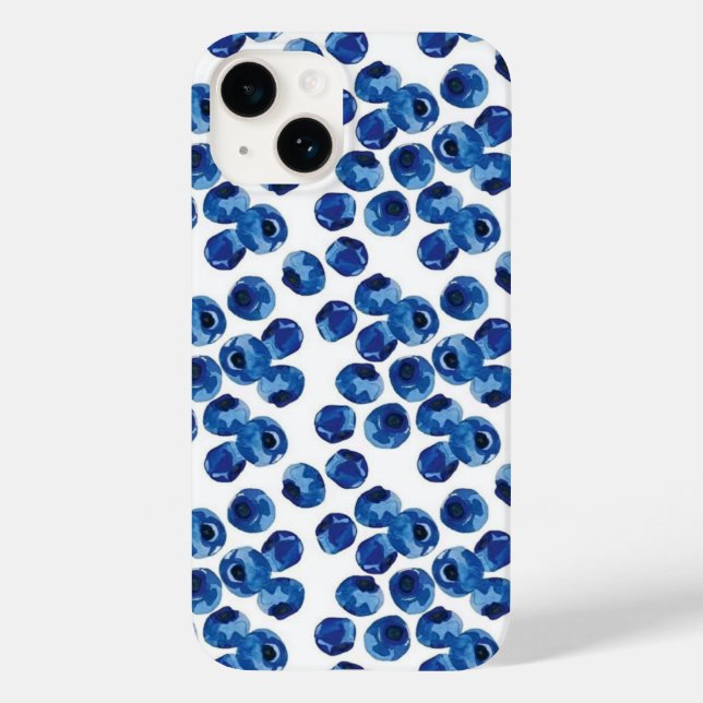 Handgezeichnete Blaubeeren-Frucht-Hülle Case-Mate iPhone Hülle (Rückseite)