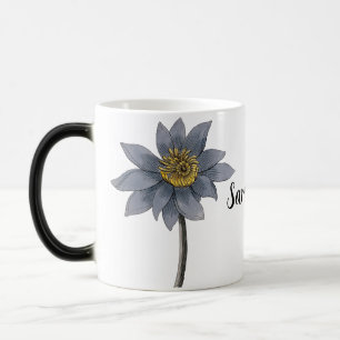 Handgezeichnete blaue Lotus-Illustration (PERSONAL Verwandlungstasse