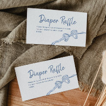 Handgezeichnete Blue Bow Boy Babydusche Windelwann