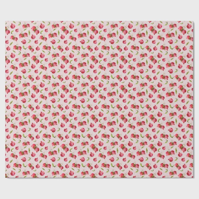 Handgezeichnete botanische Illustration eines Gran Geschenkpapier (Flach)