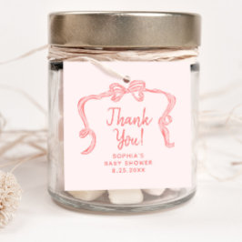 Handgezeichnete Bow Girl Baby Duwer Tags Geschenkanhänger