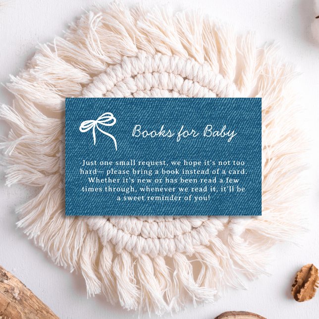 Handgezeichnete Bücher für Baby Blue Jean Baby Sho Begleitkarte (Von Creator hochgeladen)