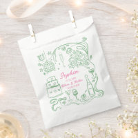 Handgezeichnete Coquette Wiser und Hotter Geburtst