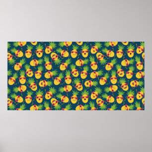 Handgezeichnete Doodle nahtloser Hintergrund mit H Poster