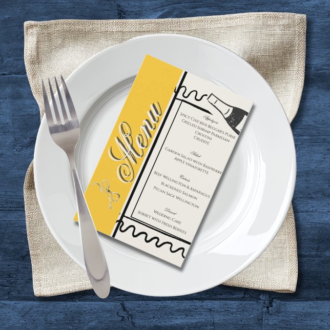 Handgezeichnete elegante einfache gelbe & cremefar flyer (Von Creator hochgeladen)