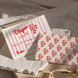 Handgezeichnete Erdbeeren Sweet Berry Diaper Raffe Begleitkarte