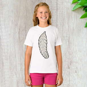 Handgezeichnete Federn Minimalistische Natur T-Shirt
