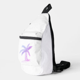 Handgezeichnete Flaschenpalme mit Wedeln Crossbody Bag