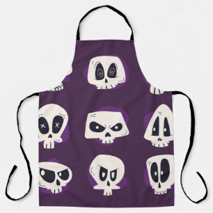 Handgezeichnete Flatdia de muertos skulls collecti Schürze