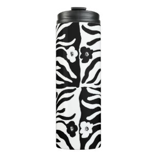 Handgezeichnete Floral: Vintage-Abstrakt Thermosbecher