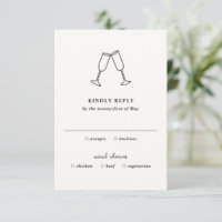 Handgezeichnete Flöten Doodle Moderne Hochzeit