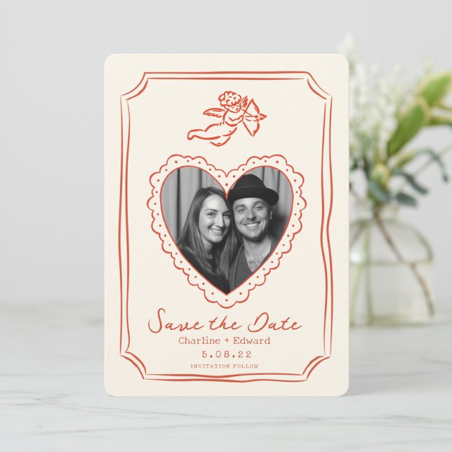 Handgezeichnete funkige Handschrift Save-the-Date Save The Date (Von Creator hochgeladen)