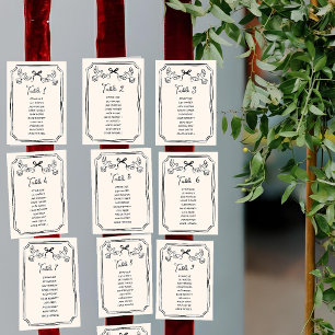 Handgezeichnete funky Doodle-Hochzeitstisch-Ordnun Einladung