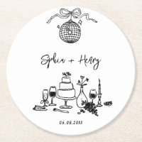 Handgezeichnete funky Whimsical Wedding