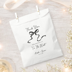 Handgezeichnete Gastgeschenk Hochzeit Papiertüte Geschenktütchen