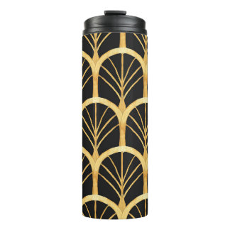 Handgezeichnete Gold-Imitation Wasserfarbe Thermosbecher