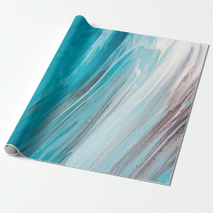 Handgezeichnete Gouache-Malerei. Abstrakter Kunsth Geschenkpapier