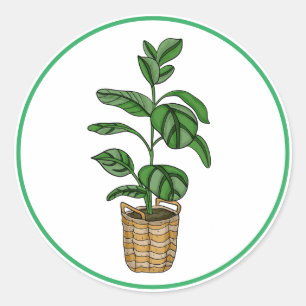 Handgezeichnete Handwerkskunst des Reisenden Kunst Runder Aufkleber