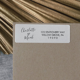 Handgezeichnete Herzhochzeit