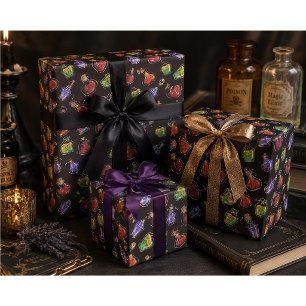 Handgezeichnete Hexen-Magie-Trankflaschen  Geschenkpapier