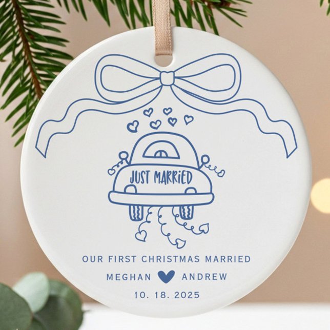 Handgezeichnete Hochzeit Keramik Ornament (Von Creator hochgeladen)
