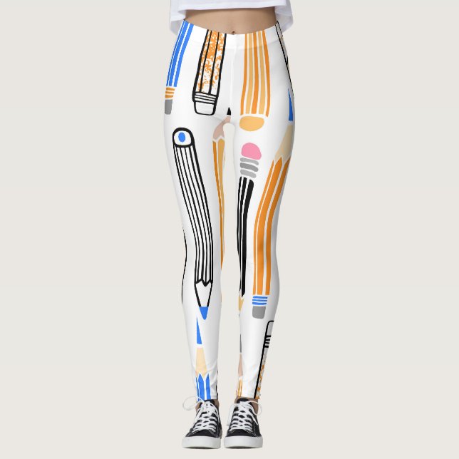 Handgezeichnete Illustration Leggings (Vorderseite)