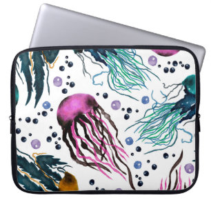 Handgezeichnete Illustration. Nahtloses Muster. Di Laptopschutzhülle