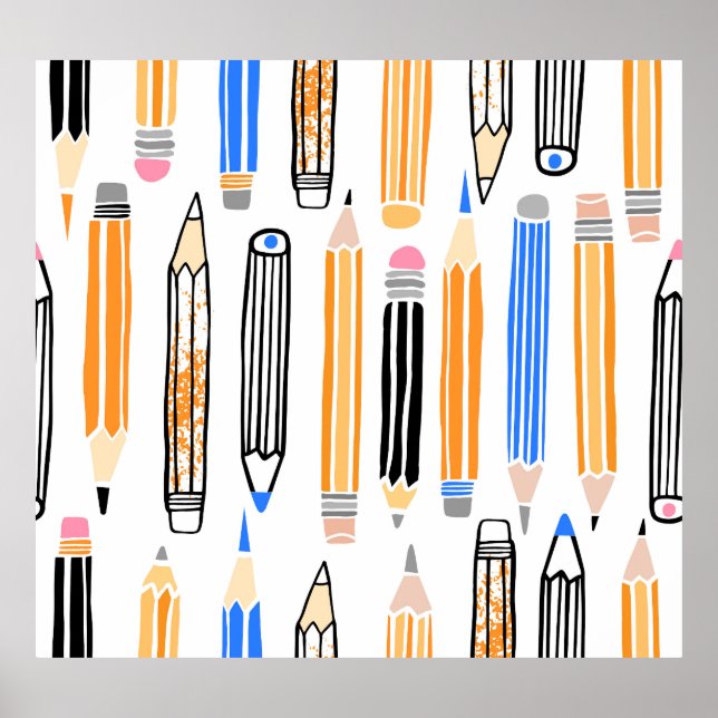 Handgezeichnete Illustration Poster (Vorne)