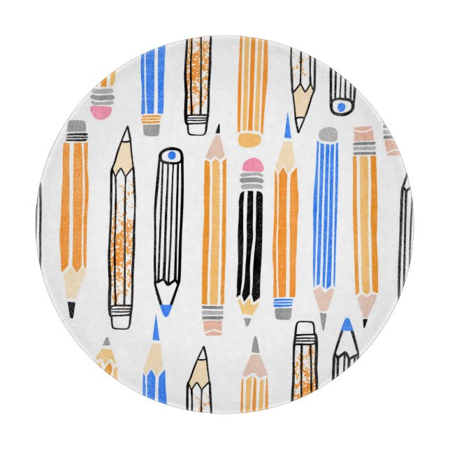 Handgezeichnete Illustration Schneidebrett (Vorderseite)