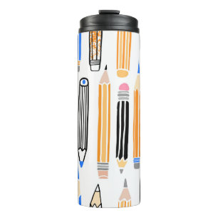 Handgezeichnete Illustration Thermosbecher