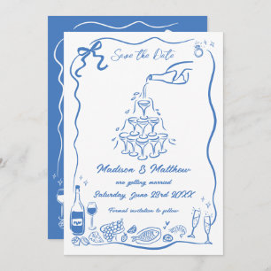 Handgezeichnete Illustrationen Scribble Doodles Ho Save The Date