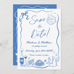 Handgezeichnete Illustrationen Scribble Doodles Ho Save The Date