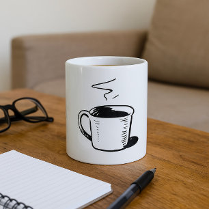 Handgezeichnete Kaffeetasse Skizze Minimalistisch