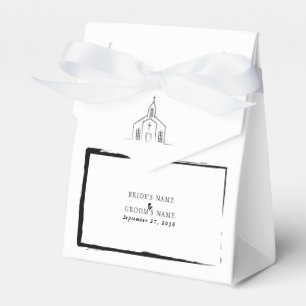 Handgezeichnete Kirche Traditionelle Whimsical-Hoc Geschenkschachtel
