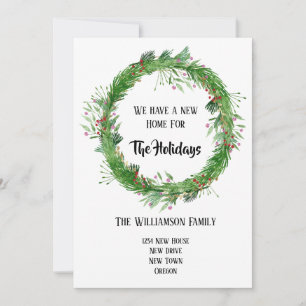 Handgezeichnete Kleider Neue Zuhause für die Feier Feiertagskarte