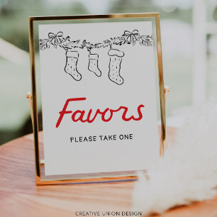 Handgezeichnete kleine Babydusche bevorzugt Schild