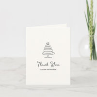 Handgezeichnete Kuchen Doodle Moderne Hochzeit