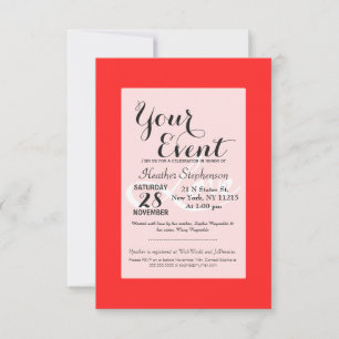 Handgezeichnete "Liebe" Typografie Einladung