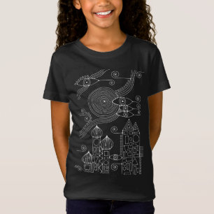 Handgezeichnete Linien von EDDArt - zusammenkommen T-Shirt