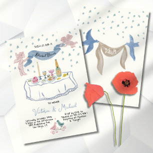 Handgezeichnete Lumpensammler-Probe Einladung