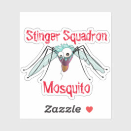 Handgezeichnete Moskito Aufkleber