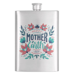 Handgezeichnete Mutter Erde Tag Design-23184 Flachmann