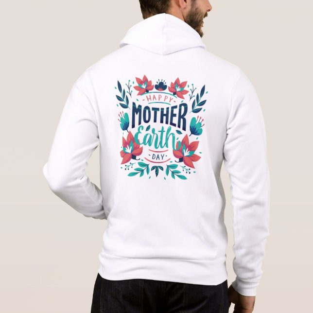 Handgezeichnete Mutter Erde Tag Design-23184 Hoodie (Rückseite)