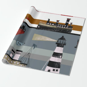 Handgezeichnete niedliche Cartoon Bleistift gr Geschenkpapier