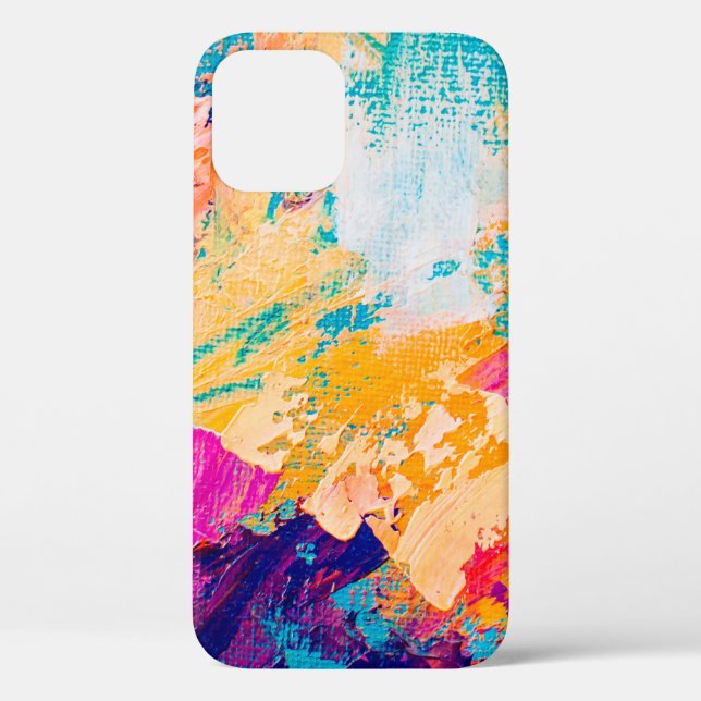 Handgezeichnete Ölmalerei. Abstrakter Kunsthinterg Case-Mate iPhone Hülle (Rückseite)