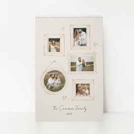 Handgezeichnete Rahmen Fotokalender Kalender